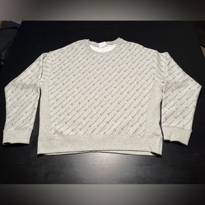 Champion Reverse Weave All Over Print Crewneck Sweater